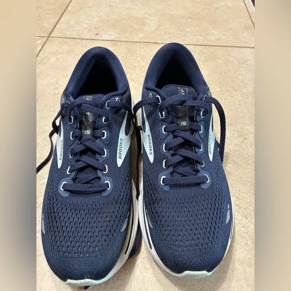 Brooks Ghost 15 1203801B450 Navy Blue Women's Running Shoes Size 9B